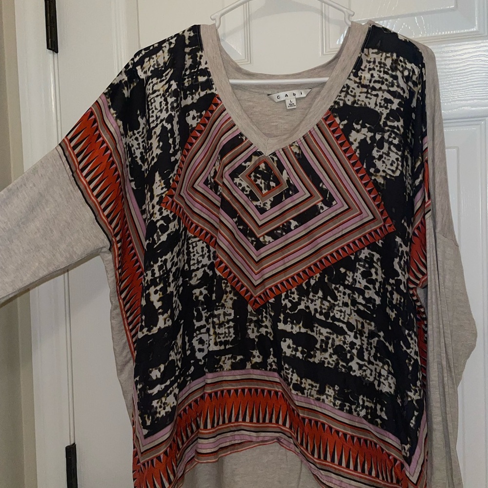 Long Sleeve Geometric Cabi Shirt